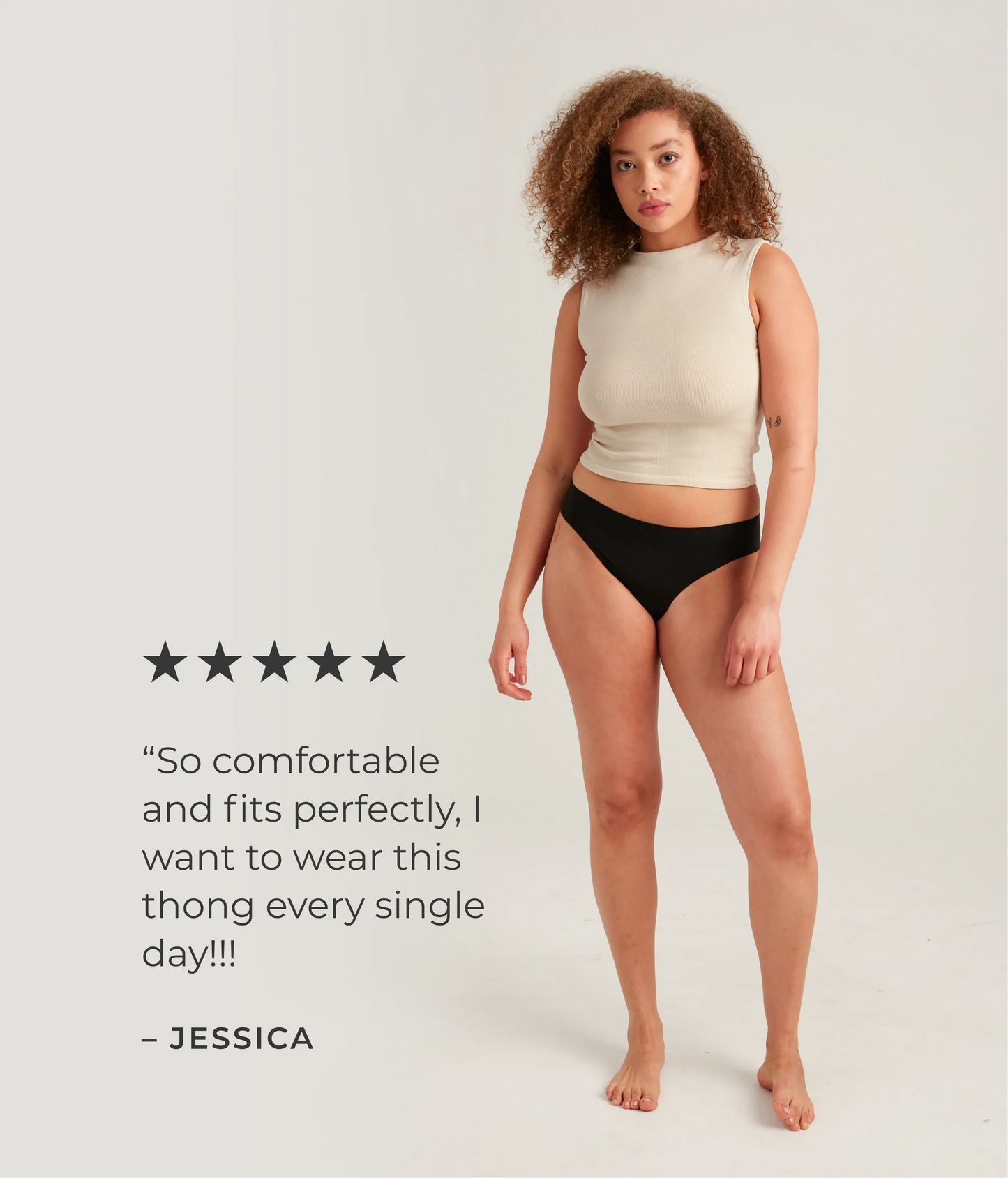 Saalt Leakproof Seamless Thong Period Underwear