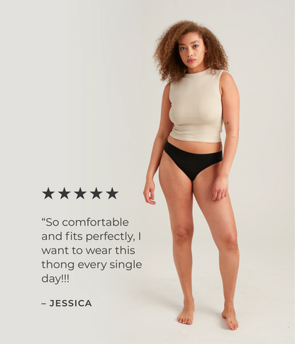 Saalt Leakproof Seamless Thong Period Underwear