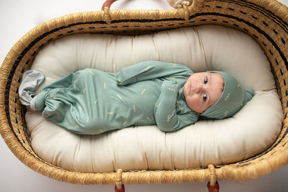 Three Little Tots Arrow Knotted Newborn Baby Gown