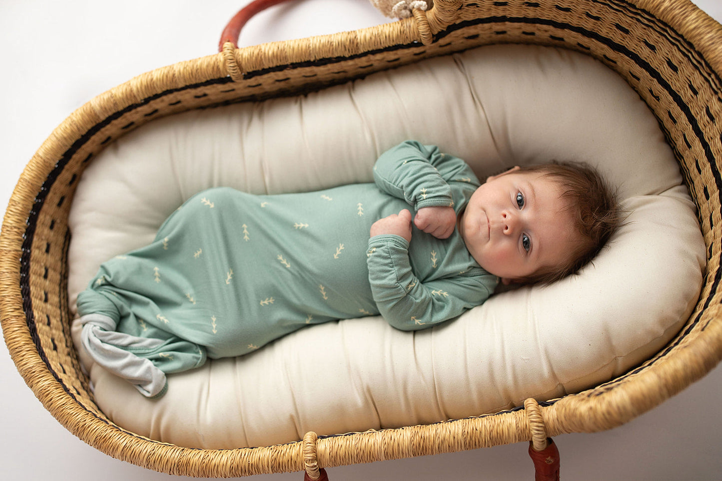 Three Little Tots Arrow Knotted Newborn Baby Gown