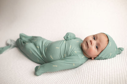 Three Little Tots Arrow Knotted Newborn Baby Gown