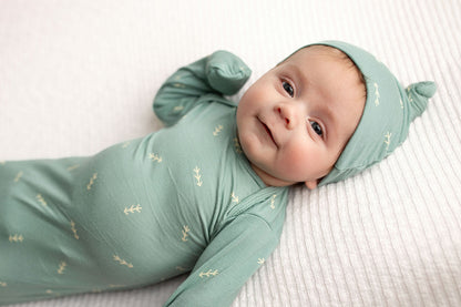 Three Little Tots Arrow Knotted Newborn Baby Gown