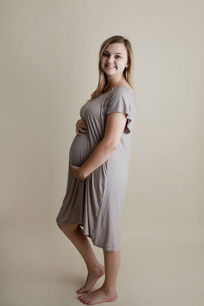Three Little Tots Harbor Mist Labor and Delivery Nursing Hospital Gown