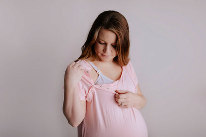 Three Little Tots Light Pink Labor and Delivery Nursing Hospital Gown