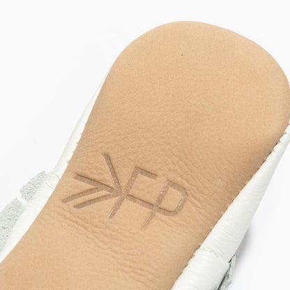 Freshly Picked Toasted Bright White Moccasin Baby Shoe