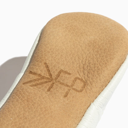 Freshly Picked Toasted Bright White T-Bar Baby Shoe