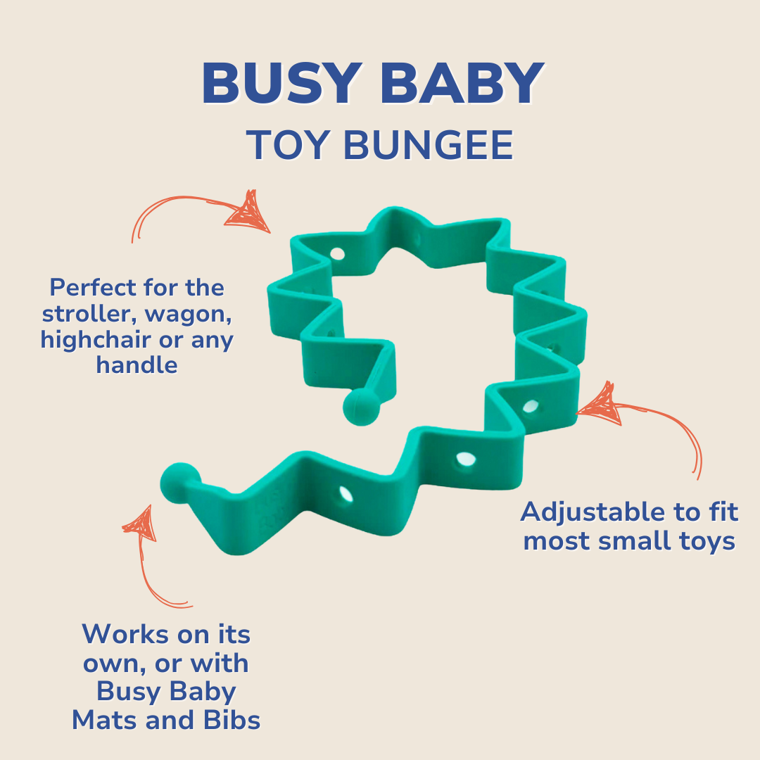 Busy Baby Toy Bungee Tether SPEARMINT