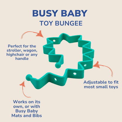 Busy Baby Toy Bungee Tether SPEARMINT
