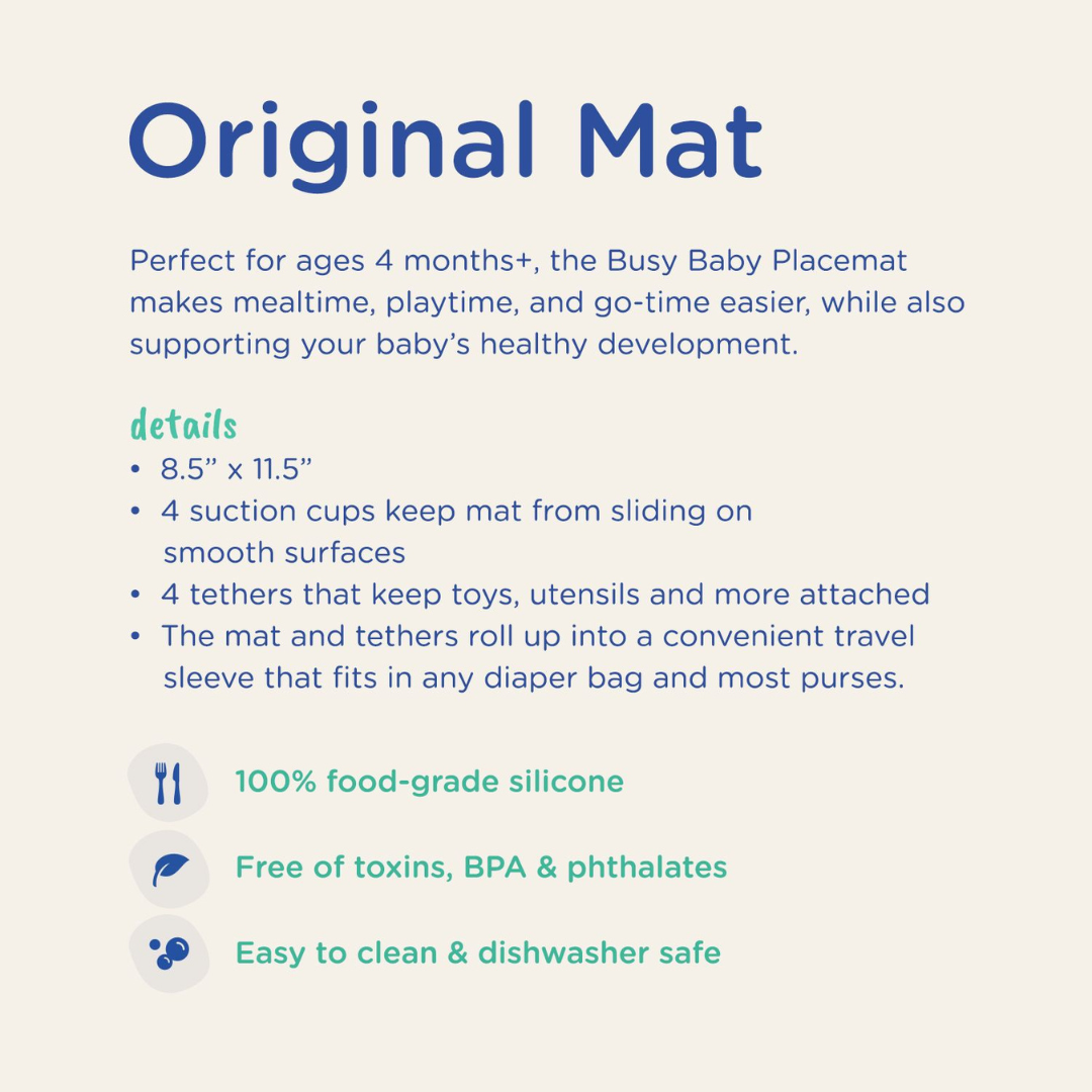 Busy Baby Mat with Toy Straps TAN