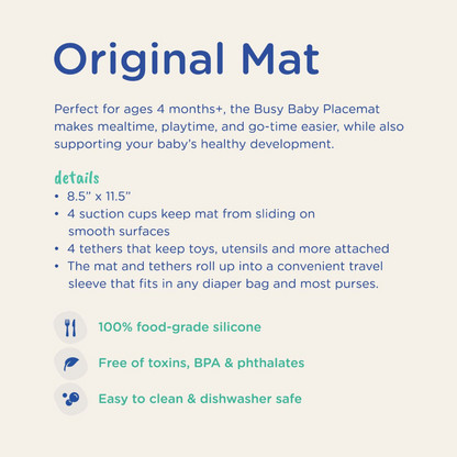 Busy Baby Mat with Toy Straps TAN