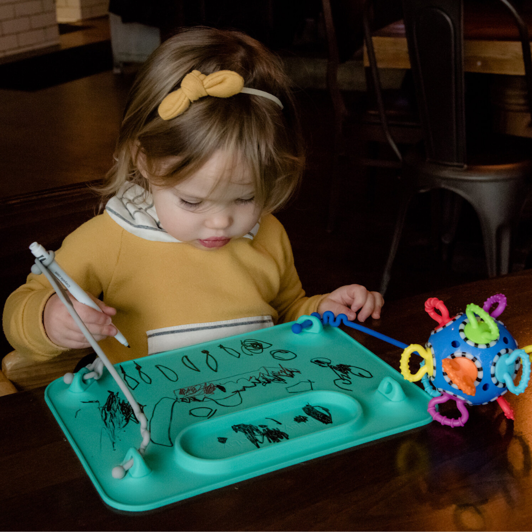 Busy Baby Mat with Toy Straps SPEARMINT