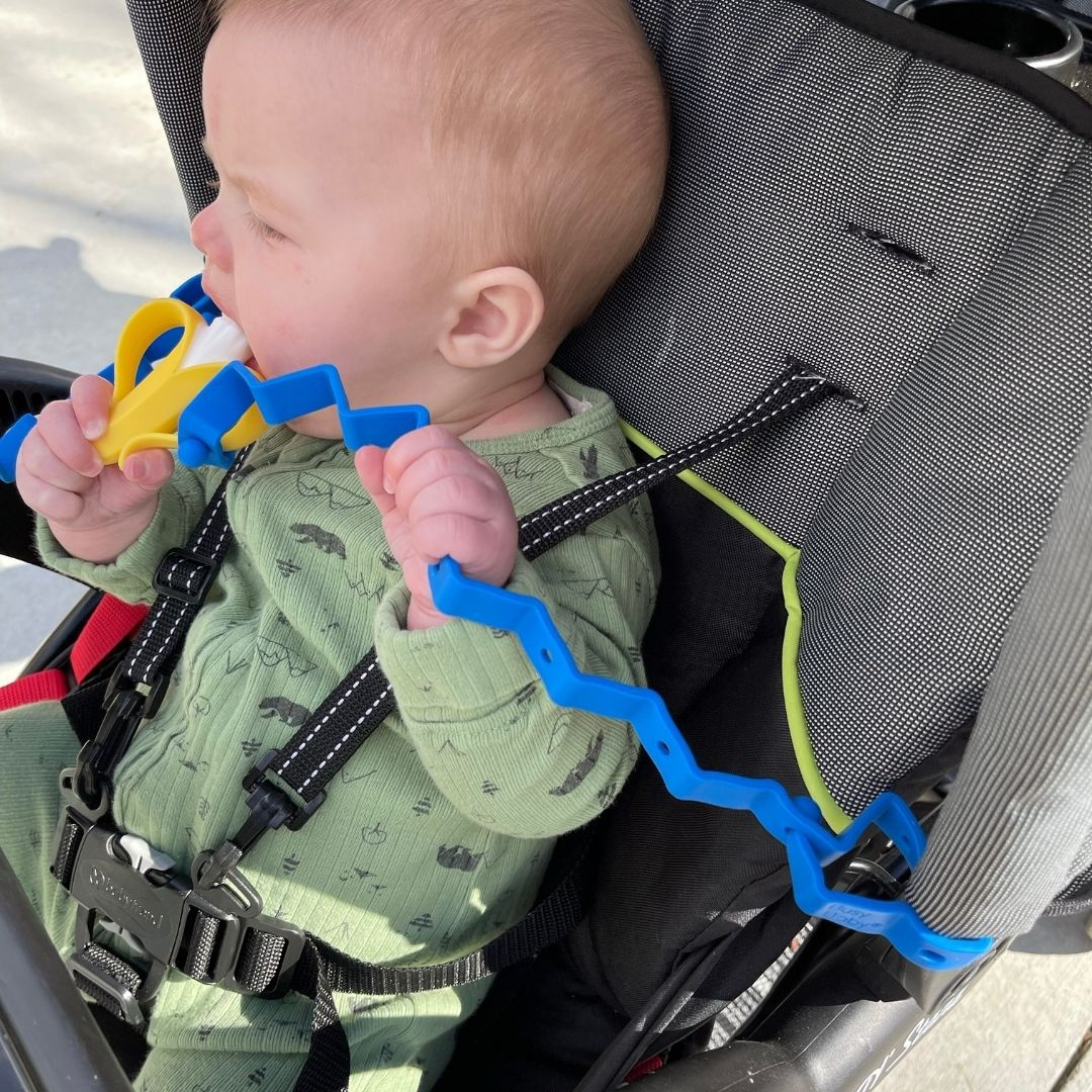 Busy Baby Toy Bungee Tether BLUE