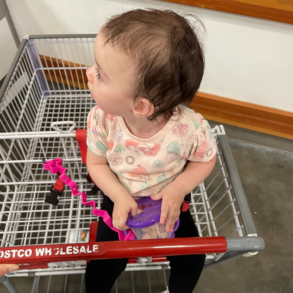 Busy Baby Toy Bungee Tether PINK