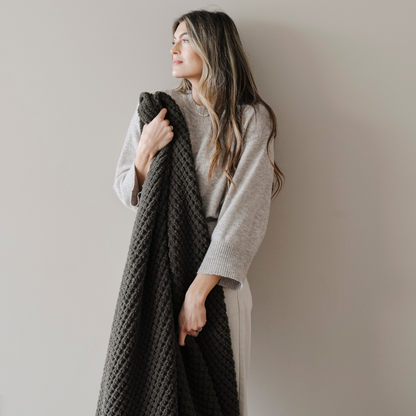 Saranoni Waffle Knit Throw Blankets