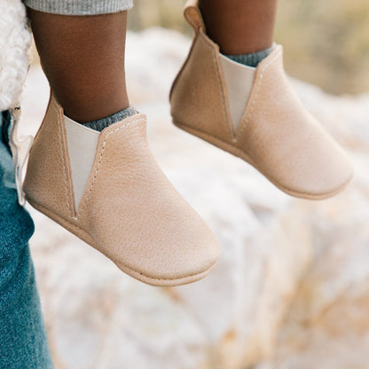 Freshly Picked Weathered Brown Chelsea Boot Baby Shoe