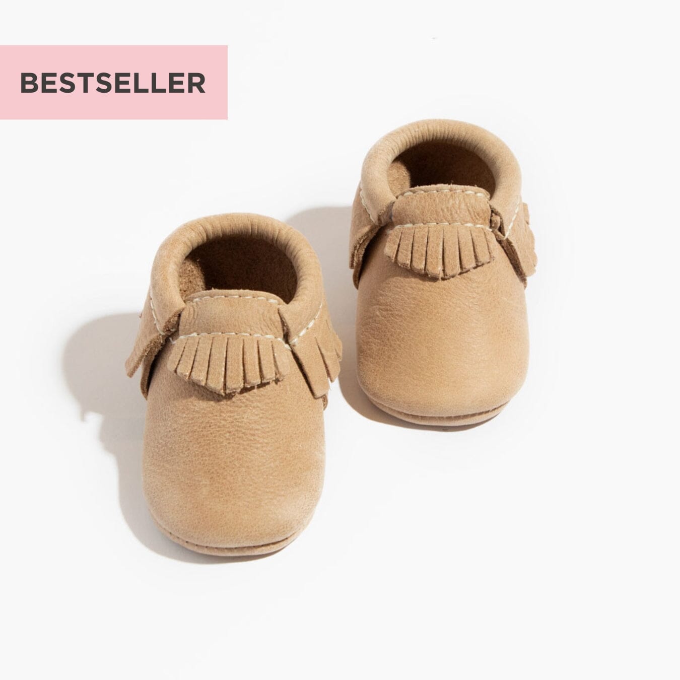 Freshly Picked Weathered Brown Moccasin Baby Shoe