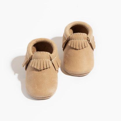 Freshly Picked Weathered Brown Moccasin Baby Shoe