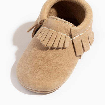 Freshly Picked Weathered Brown Moccasin Baby Shoe