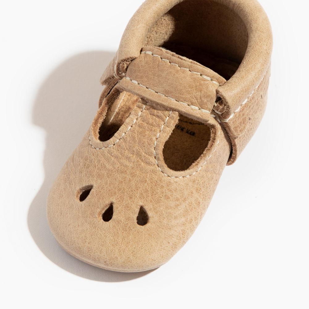 Freshly Picked Weathered Brown Mary Jane Baby Shoe