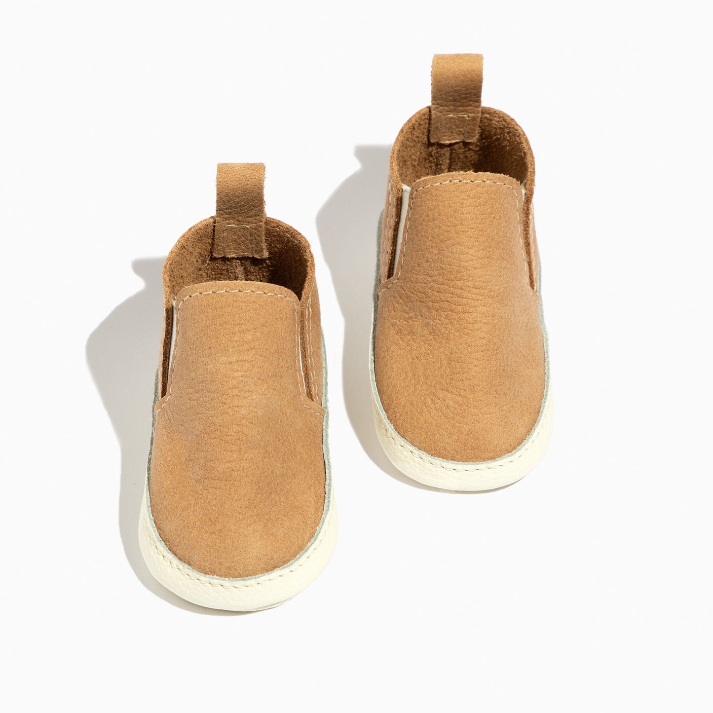 Freshly Picked Weathered Brown Slip On Baby Shoe