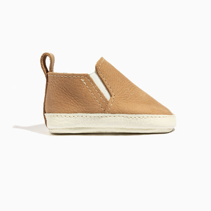 Freshly Picked Weathered Brown Slip On Baby Shoe
