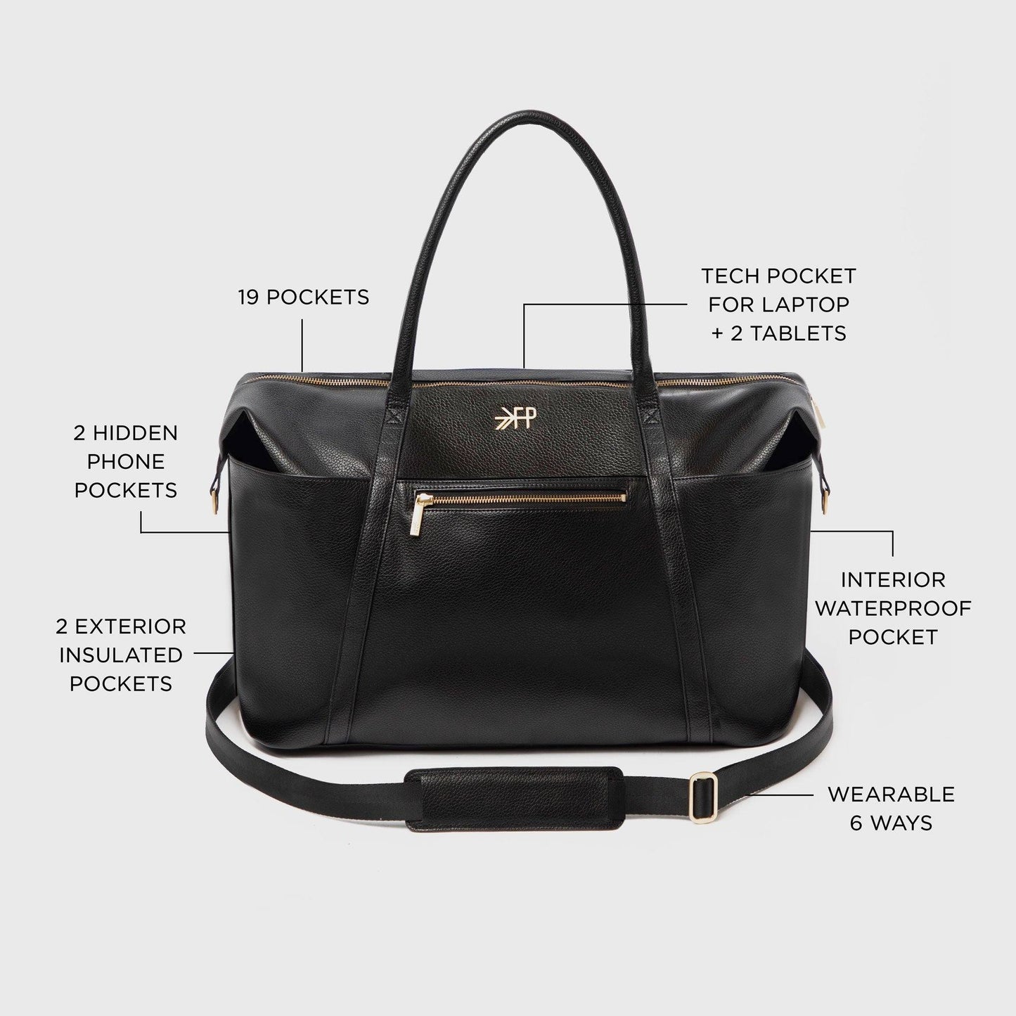 Freshly Picked Ebony Classic Weekender