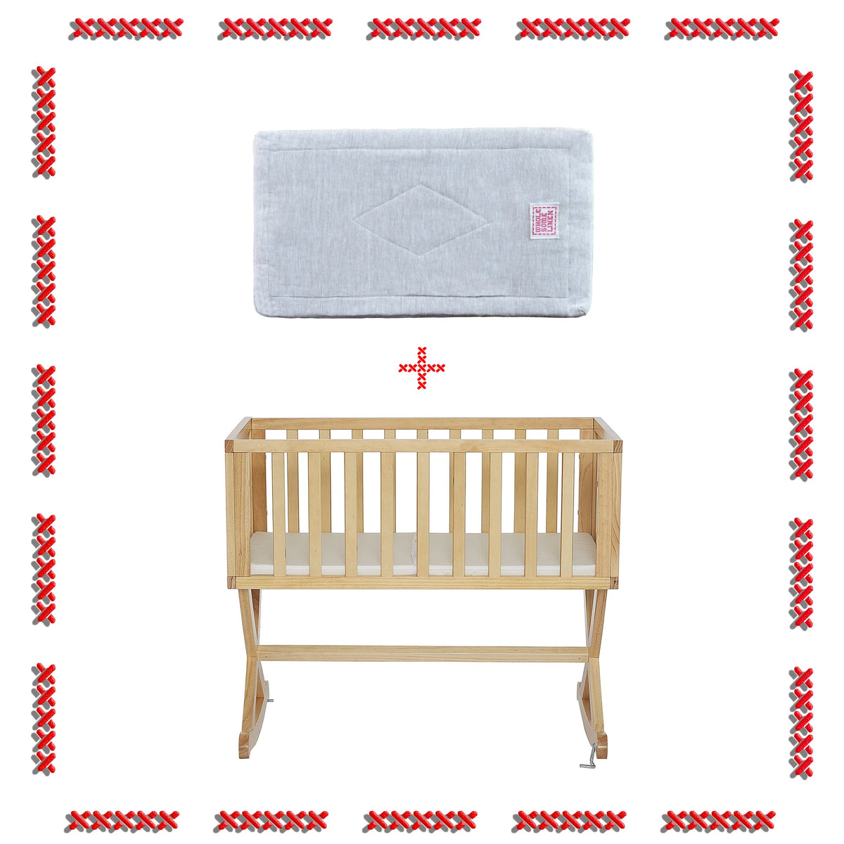 Wholesome Linen Organic Cradle Mattress Pad 18x36