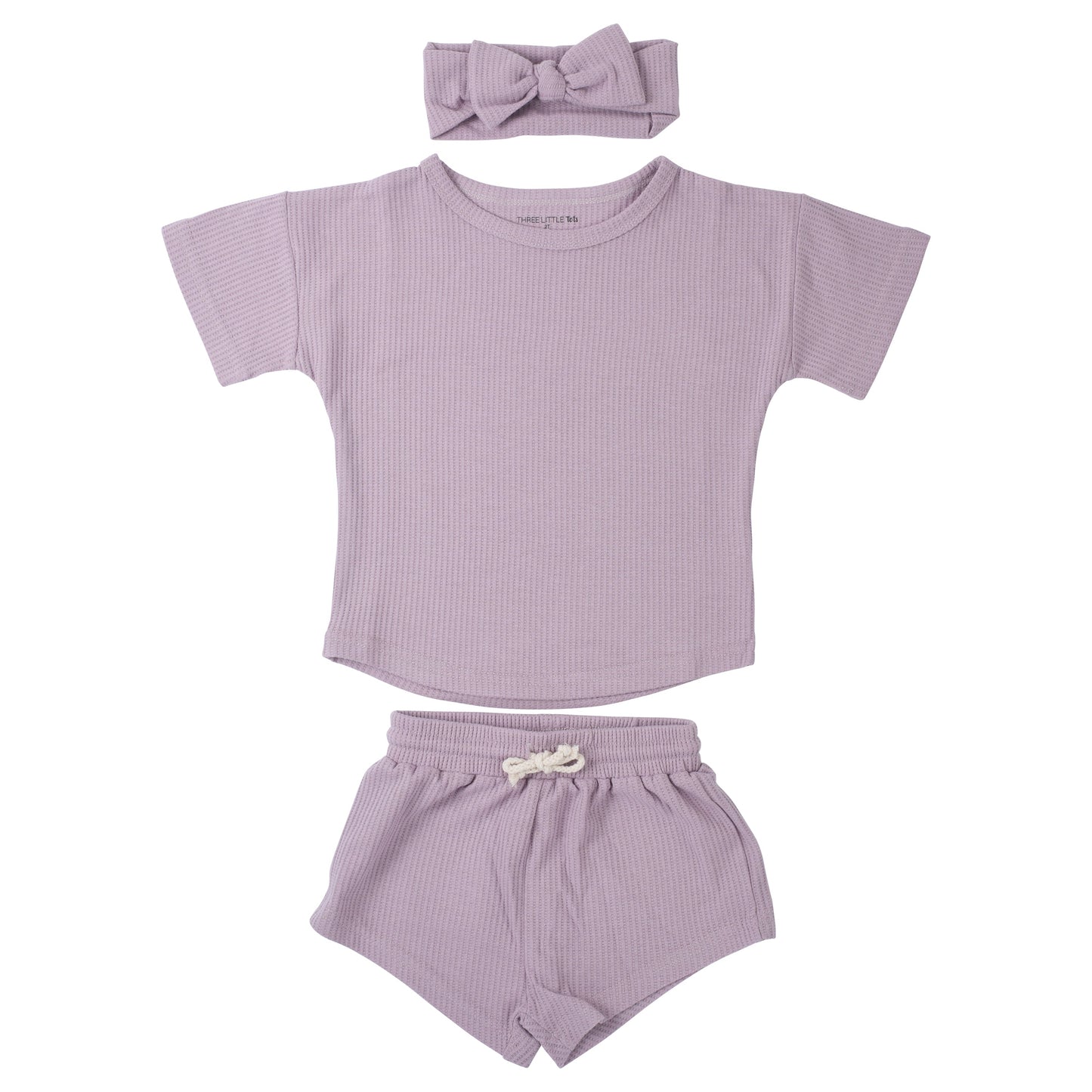 Three Little Tots Wild Orchid Waffle Set