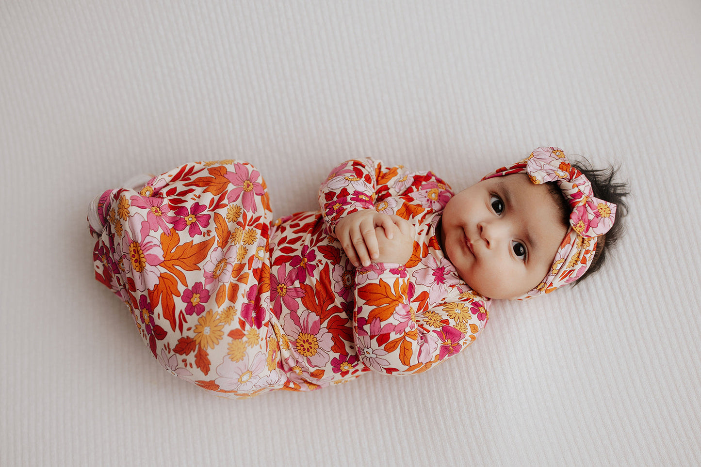 Three Little Tots Wild Child Knotted Newborn Baby Gown