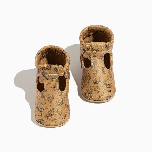 Freshly Picked Woodland T-Bar Baby Shoe