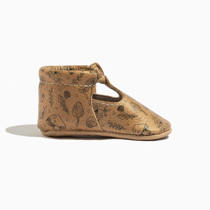 Freshly Picked Woodland T-Bar Baby Shoe