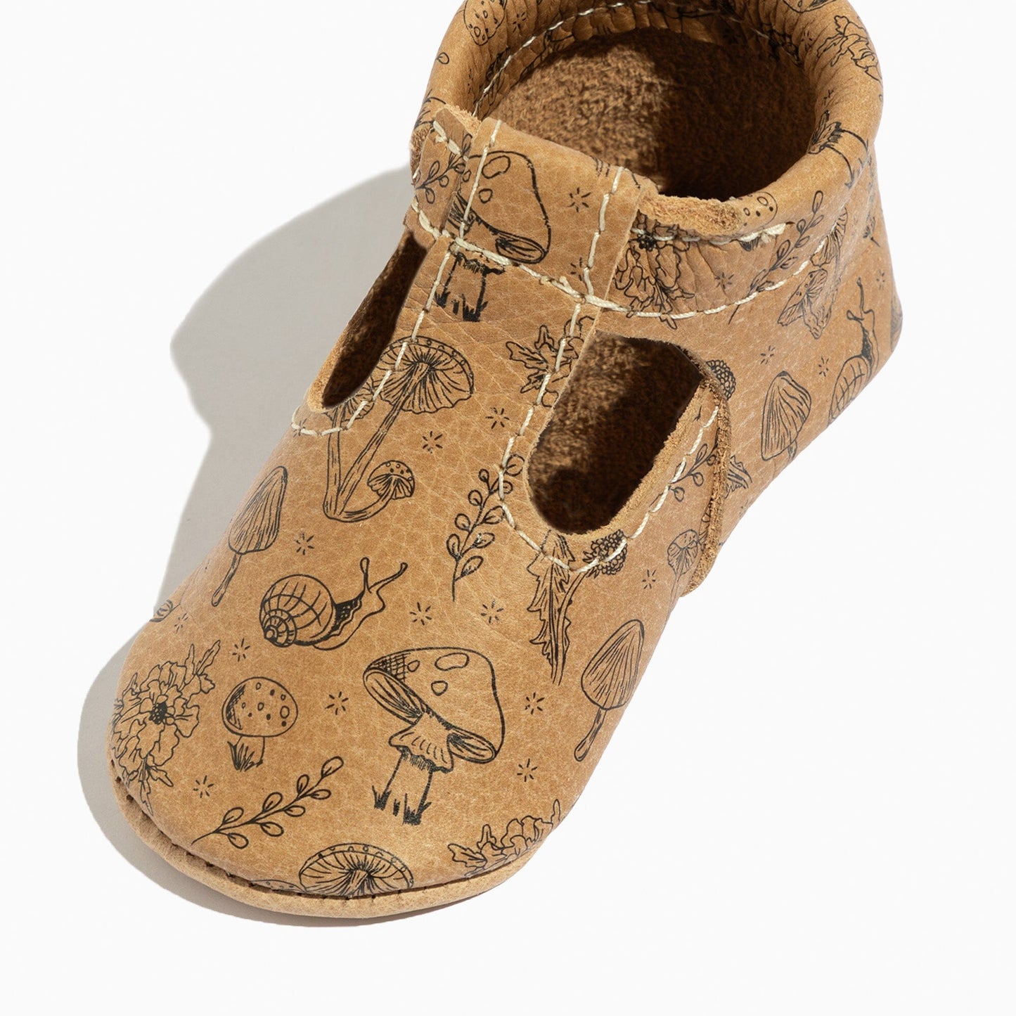 Freshly Picked Woodland T-Bar Baby Shoe