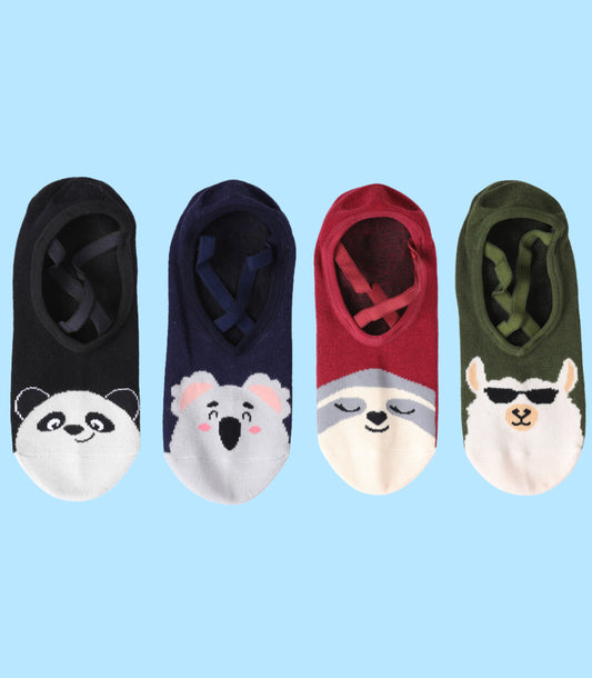 Alina Mae Maternity Non-Slip Women's Hospital Socks (Animals)