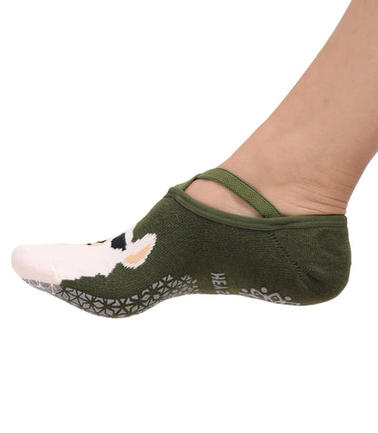 Alina Mae Maternity Non-Slip Women's Hospital Socks (Animals)
