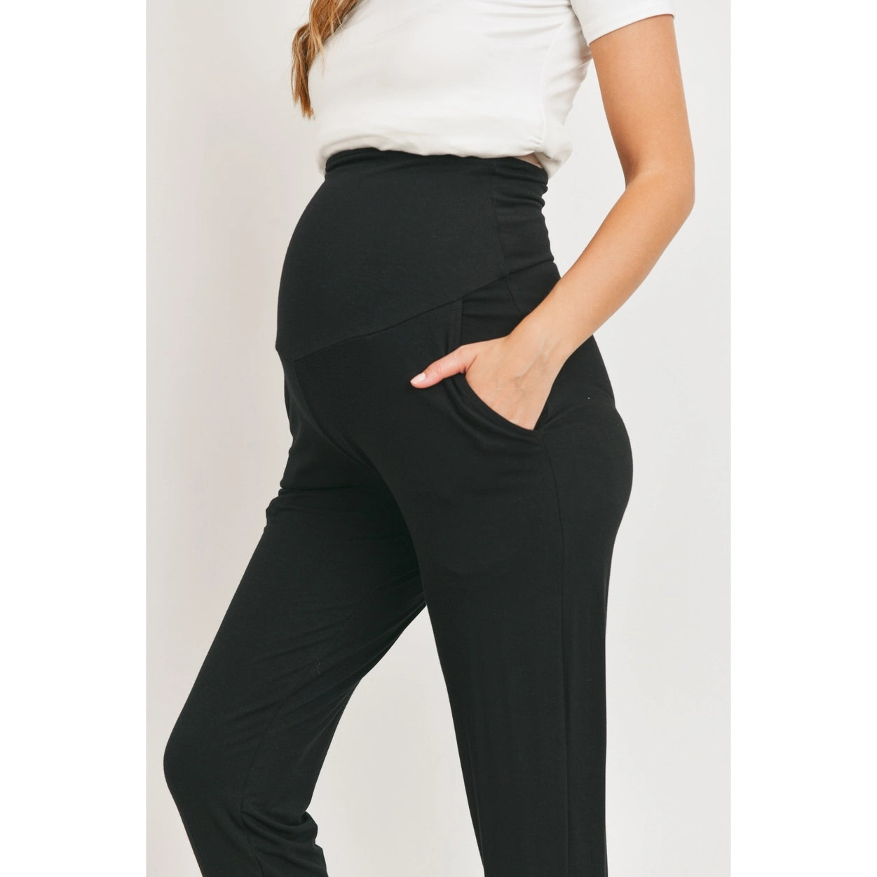 Rayon Modal Maternity Jogger Pant with Pockets