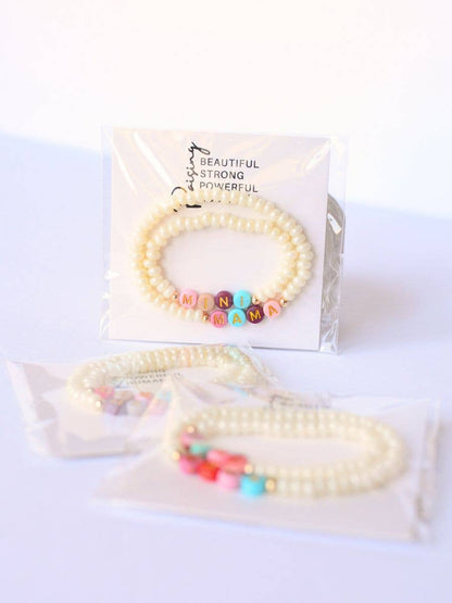 Pearl Mama Mini Matching Bracelet Set