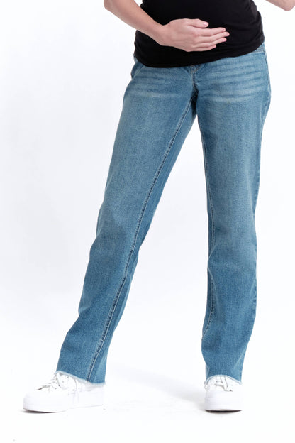 Maternity Straight Leg Jean w/ Bellyband