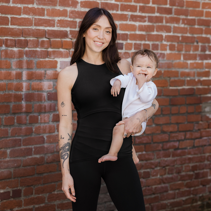 Ribbed Bamboo Racerback Nursing Tank