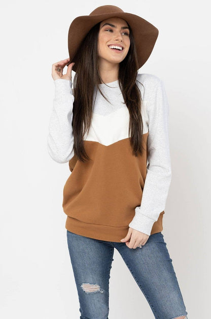 Sweetheart Nursing Sweatshirt - Camel