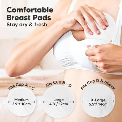14pk Comfy Nursing Pads, Reusable Breastfeeding Pads