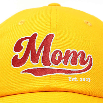 Varsity Mom Embroidered Cotton Hat