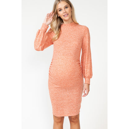 Maternity Mock Neck Fashion Dress