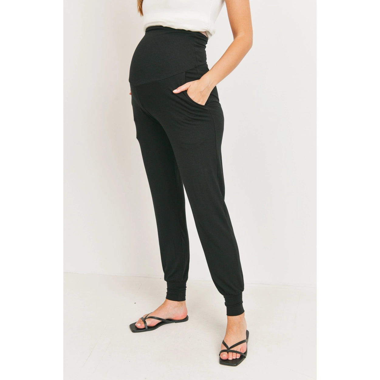 Rayon Modal Maternity Jogger Pant with Pockets