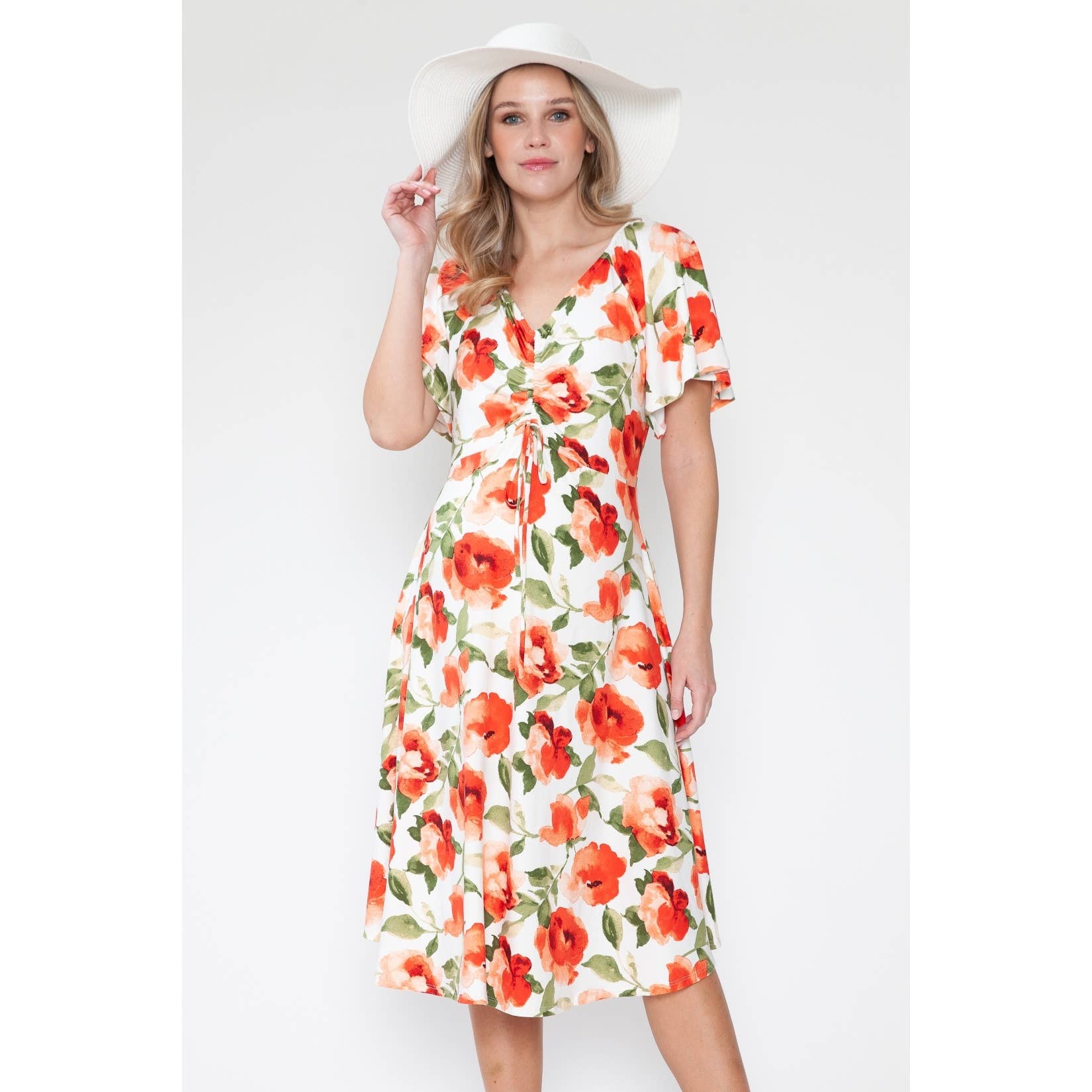 Maternity Floral V-Neck Flowy Dress in Sandy, UT | Delilah's Maternity Maternity Floral V-Neck Flowy Dress in Sandy, UT | Delilah's Maternity