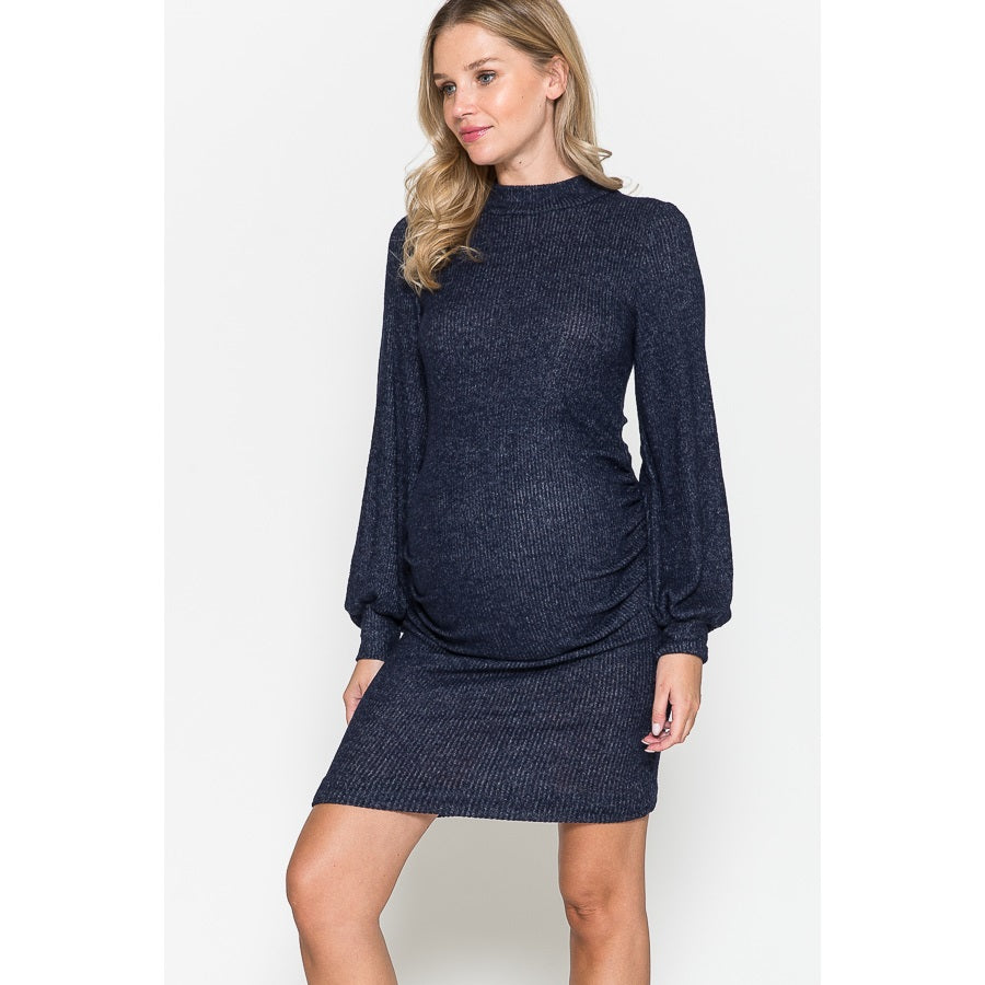 Maternity Mock Neck Fashion Dress