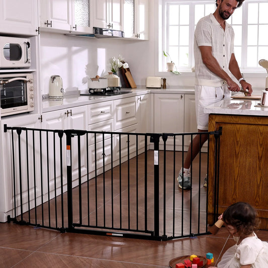 Babelio AdaptiZone | Extra Wide Safety Gate for Irregular Spaces