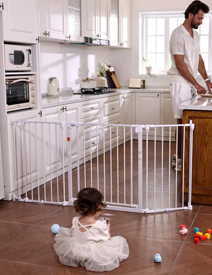 Babelio AdaptiZone | Extra Wide Safety Gate for Irregular Spaces