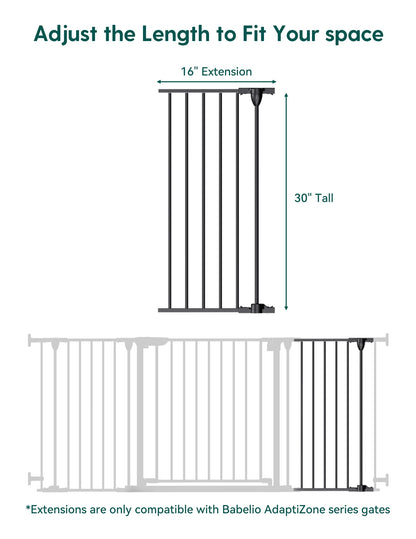 Babelio AdaptiZone | Extra Wide Safety Gate for Irregular Spaces