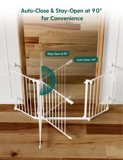 Babelio AdaptiZone | Extra Wide Safety Gate for Irregular Spaces