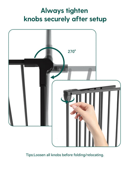 Babelio AdaptiZone | Extra Wide Safety Gate for Irregular Spaces